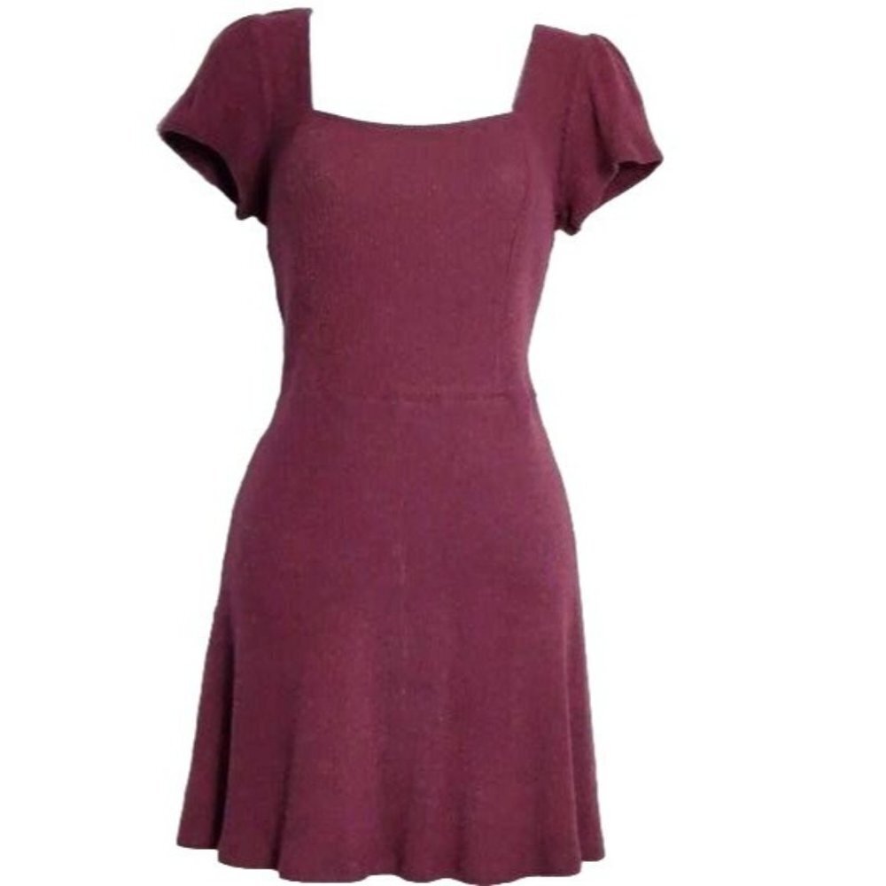 Inspired Hearts Women's Burgundy fit & flare dress Size XL Juniors  (NWT)